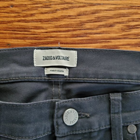 Men's Black Zadig & Voltaire Jeans Size 32 - Picture 5 of 7